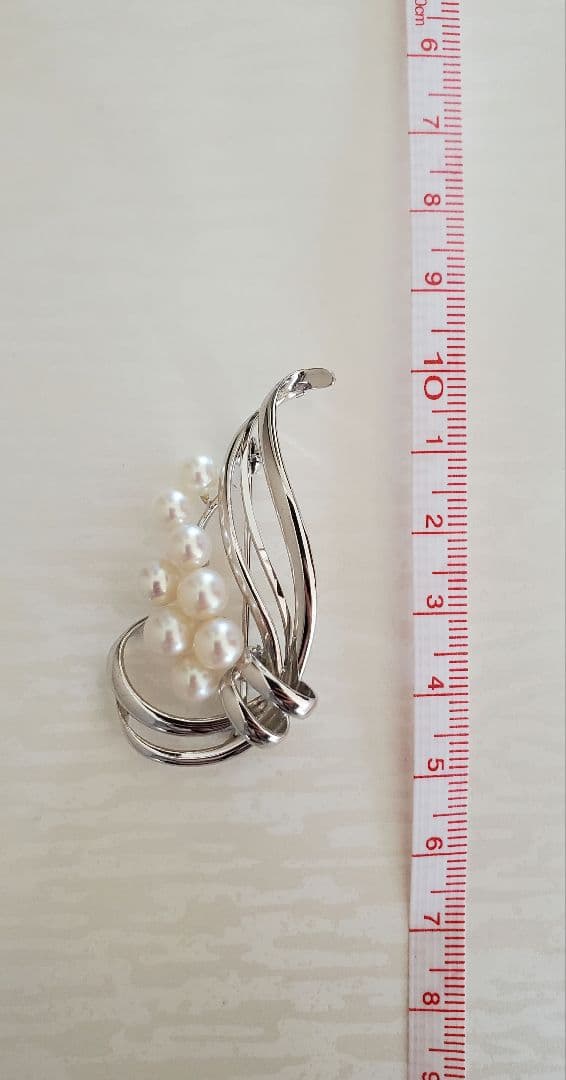 MIKIMOTO ミキモト　真珠　パール　ブローチ 8珠