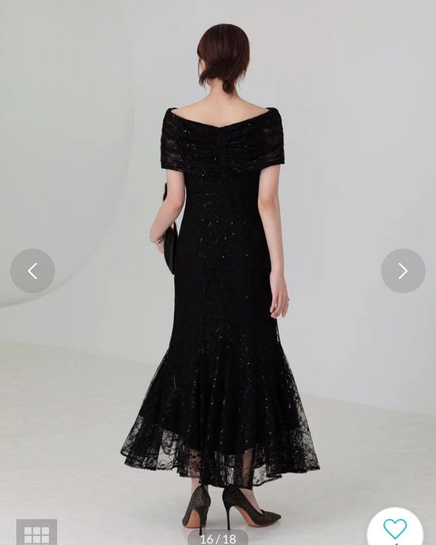 【美品】Leja 2wayレース花柄オフショルダードレス/オケージョンドレス