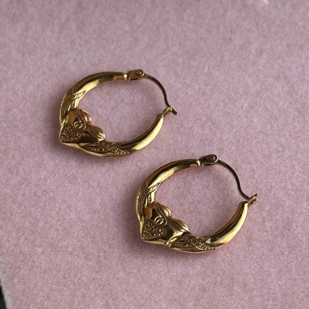 agete k10 フープピアス