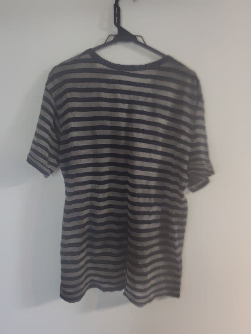 12SSヨウジオム ボーダーTシャツ Yohji Yamamoto