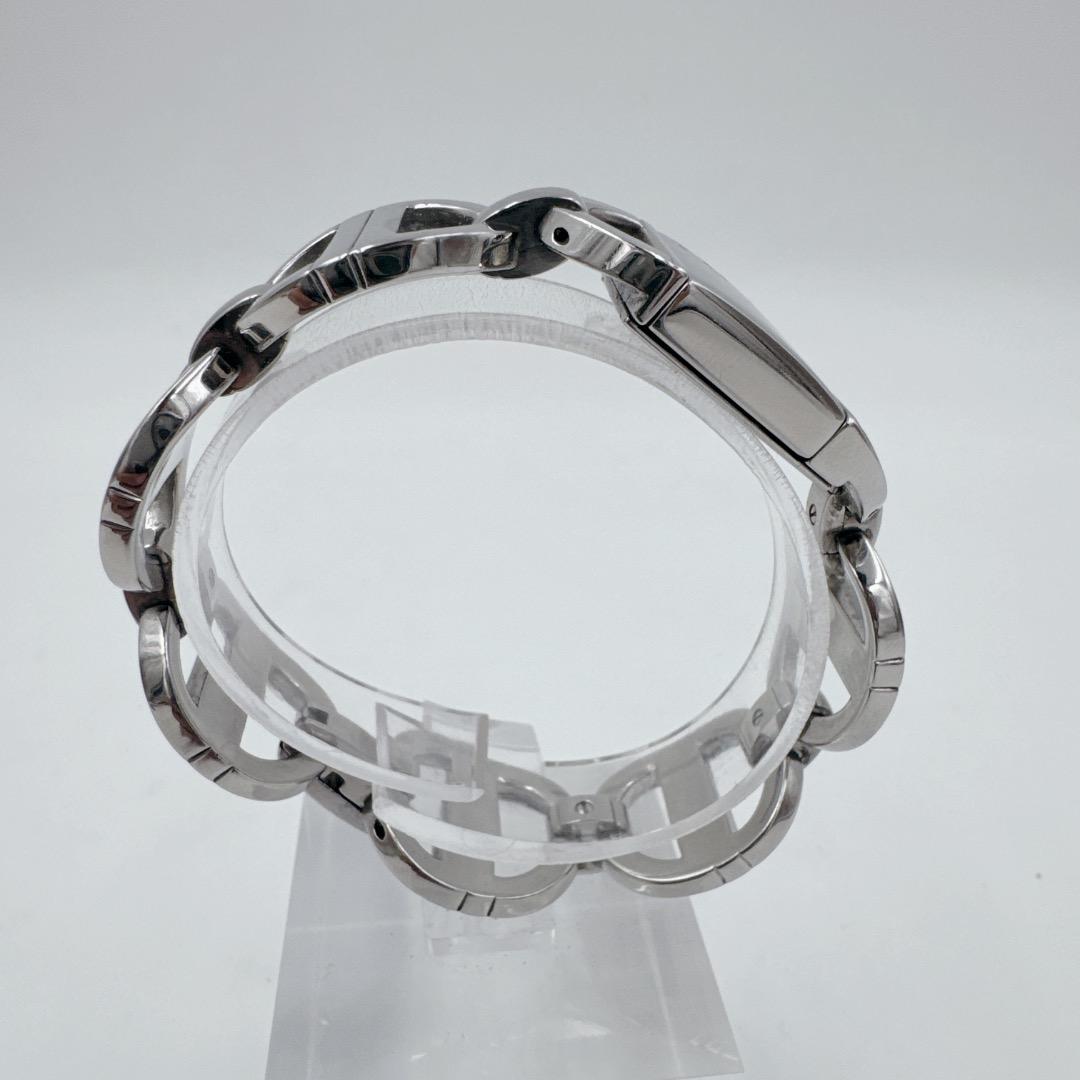 【美品】 DIOR パンディオラ スクエア CDロゴブレス シルバー 腕時計