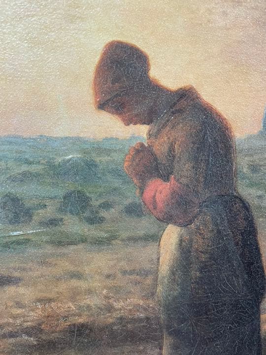 ミレー　晩鐘　レプリカ　額縁