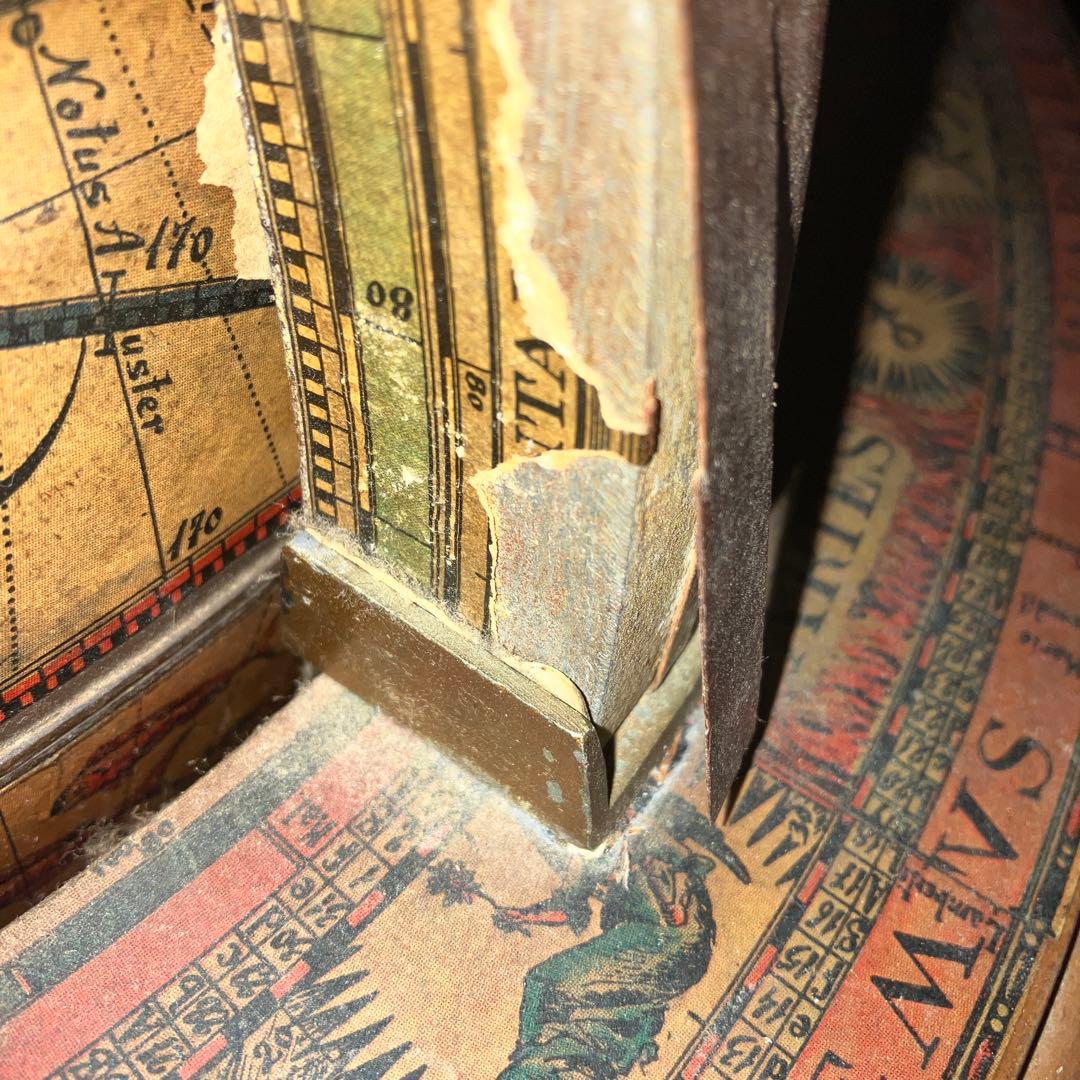 アンティーク イタリア製 地球儀 バーキャビネット ワイン セラー キャスター付