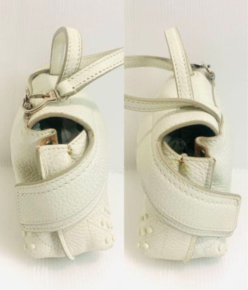 【特価品】TOD'S トッズ マイクロバッグ ウェーブバッグ ホワイト 白