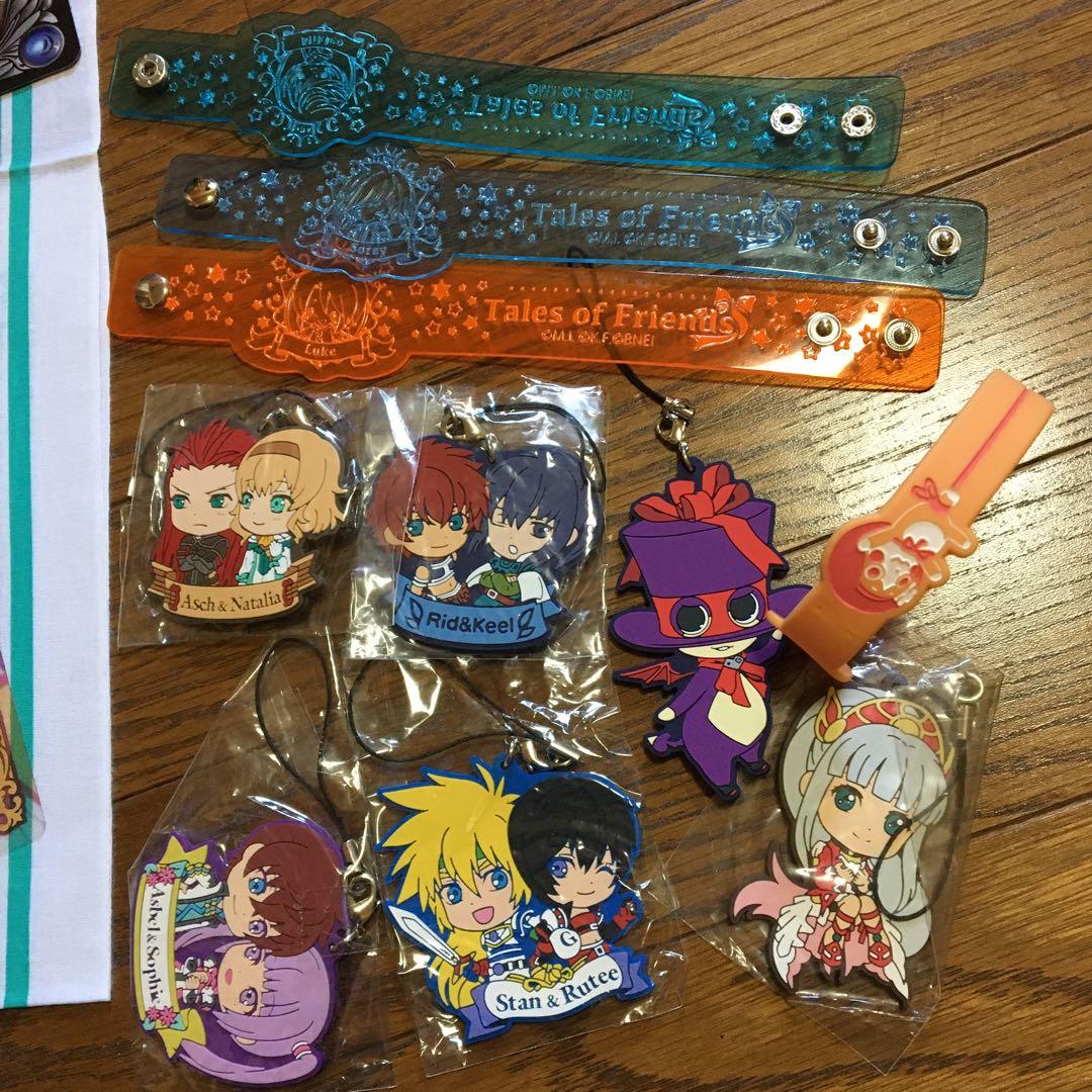 送料込み　テイルズ　うちわ　カード　缶バッジ　タオル　マスコット　グッズ　セット
