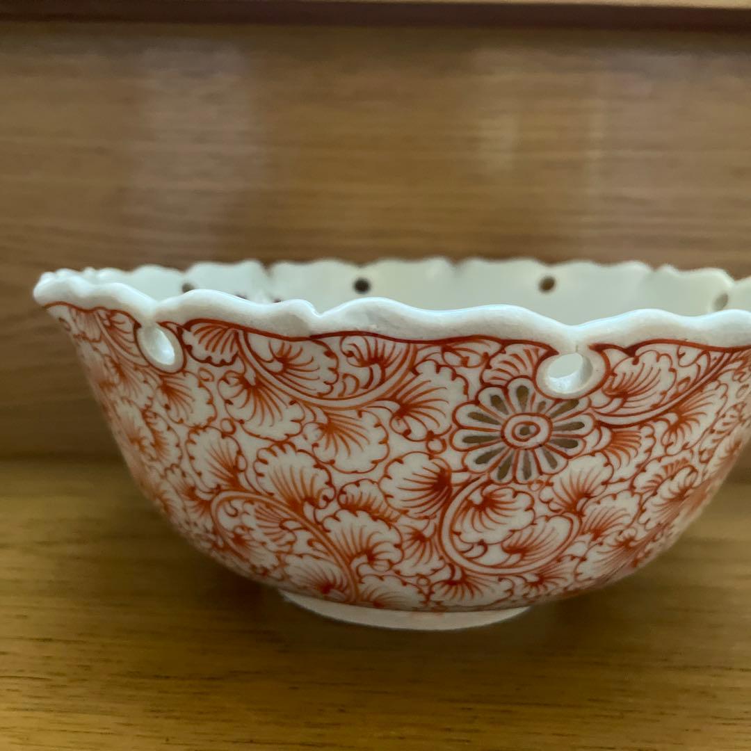 桑名萬古焼　加賀瑞山造　菓子鉢共箱