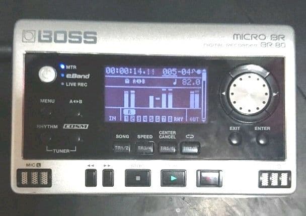 BOSS BR-80 小型MTR オーディオインターフェース,動作確認済み！