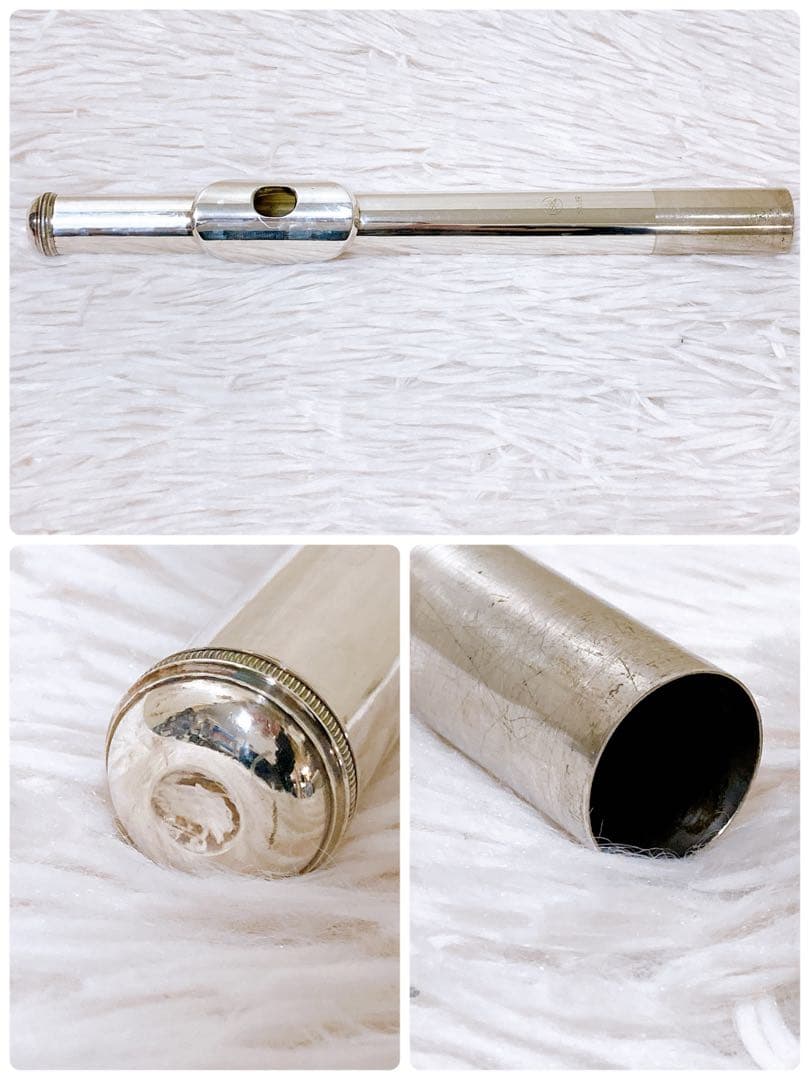 ヤマハ　フルート　管楽器　吹奏楽　YFL-311 頭部菅　銀　シルバー