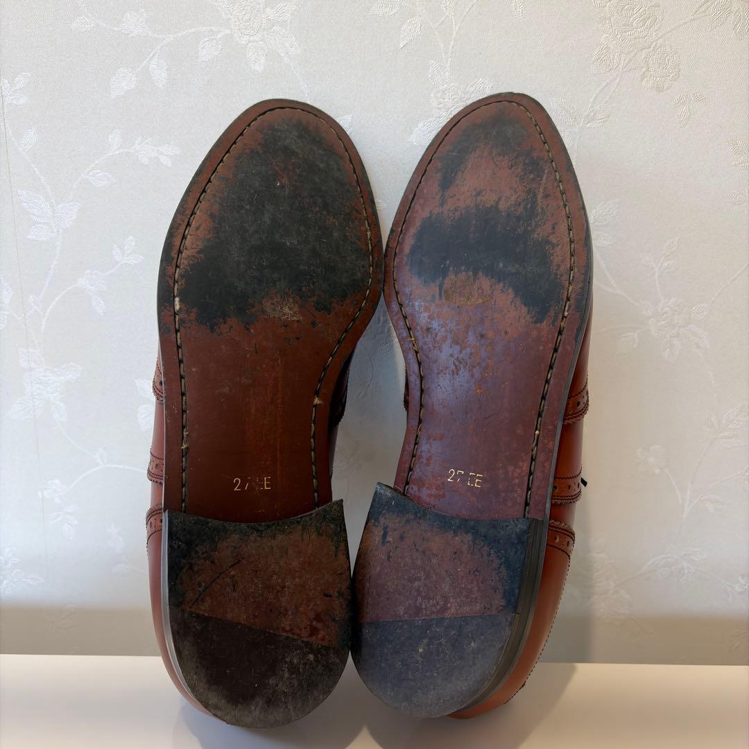 リーガル REGAL 2794 ウィングチップ ブラウン レザー 革靴 27cm