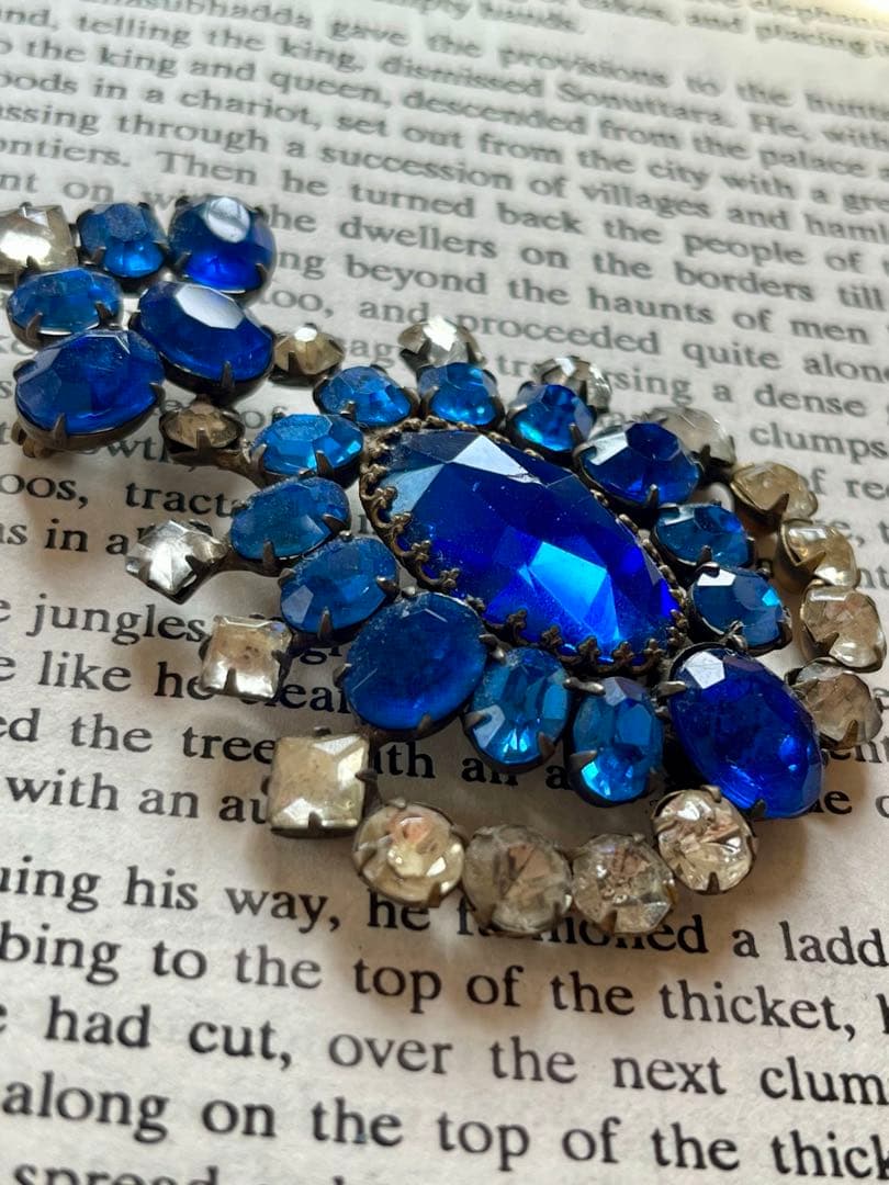 【たいへん希少美品☆彡】 アンティークブローチ ペーストガラス フランス 英国