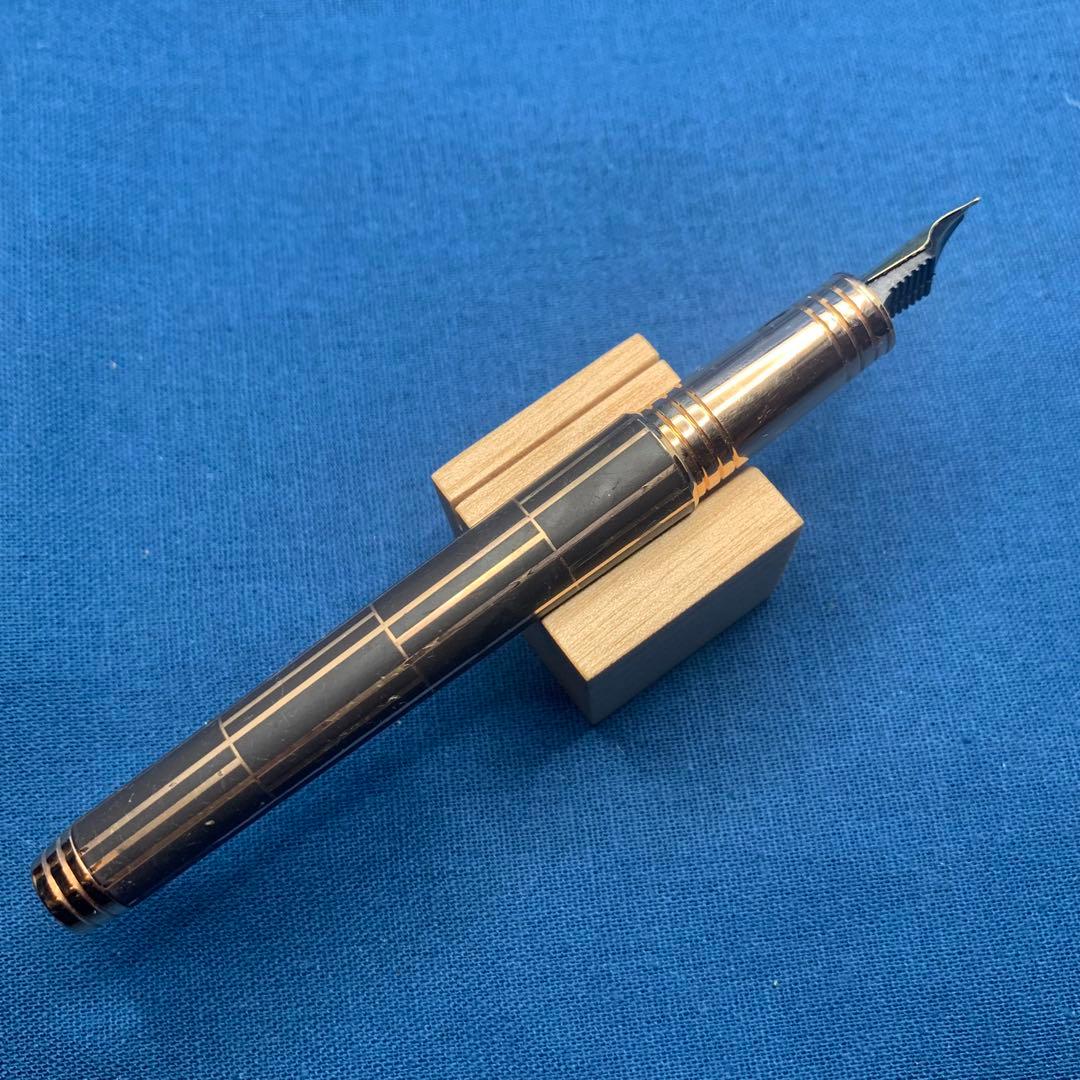 パーカー　プリミエ　18K F 万年筆　ラグジュアリー ブラウンPGT