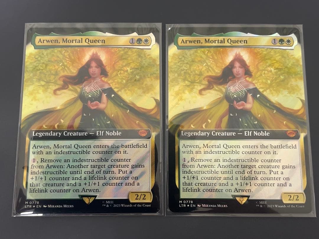 サージFOIL 拡張アート Arwen, Mortal Queen 2枚セット