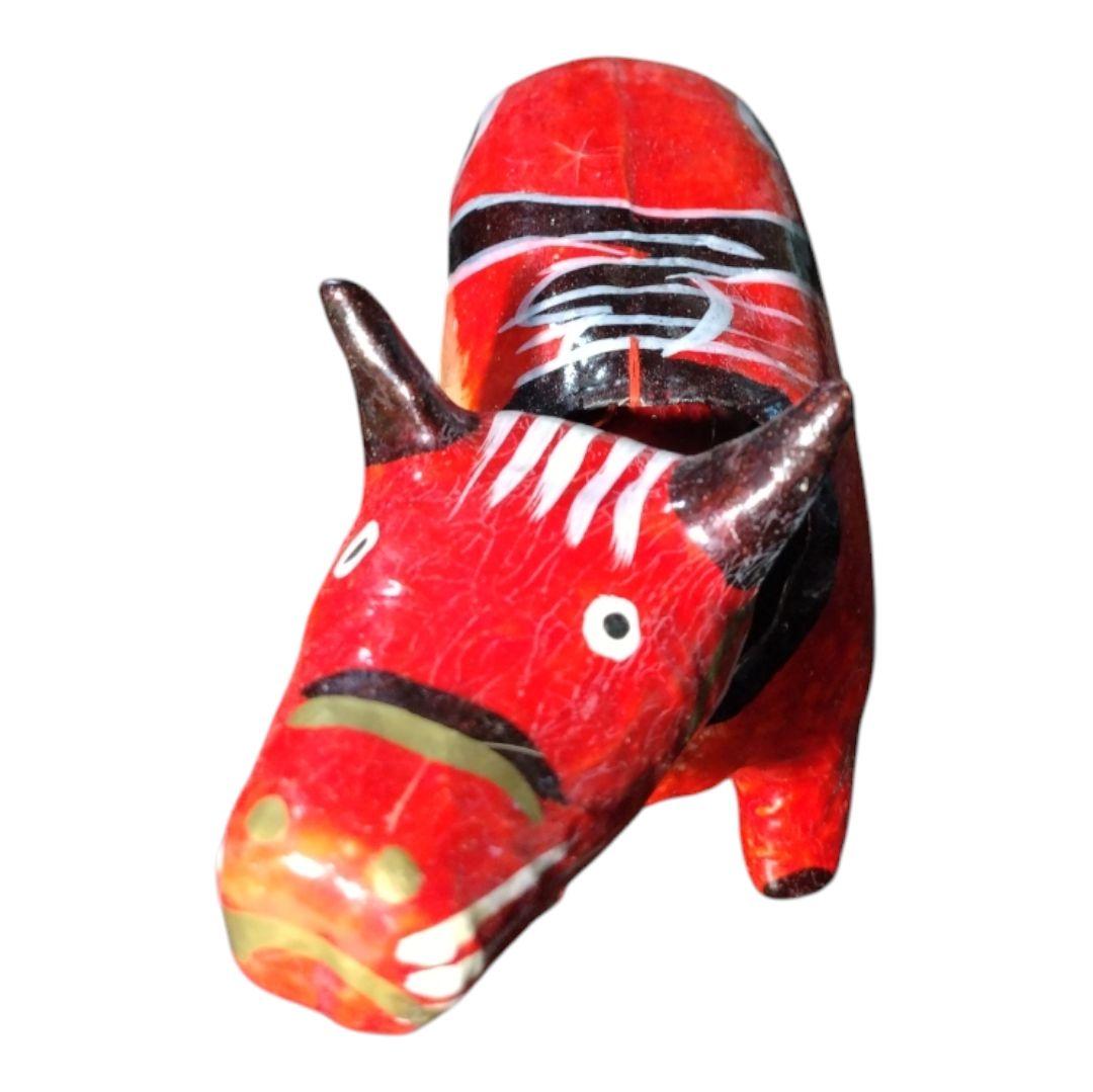 首振り 赤べこ 張子 人形 五十嵐民芸 郷土玩具 会津 牛