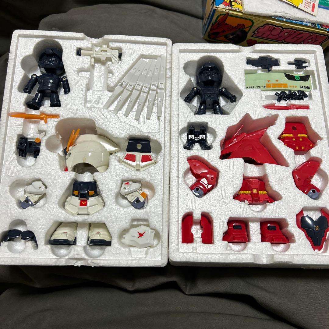 ガンプラ SDガンダム ガンダムクロス サザビー νガンダム 当時品
