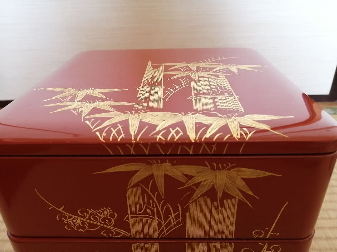 【輪島塗】本日限定　3段　重箱　漆　天然木