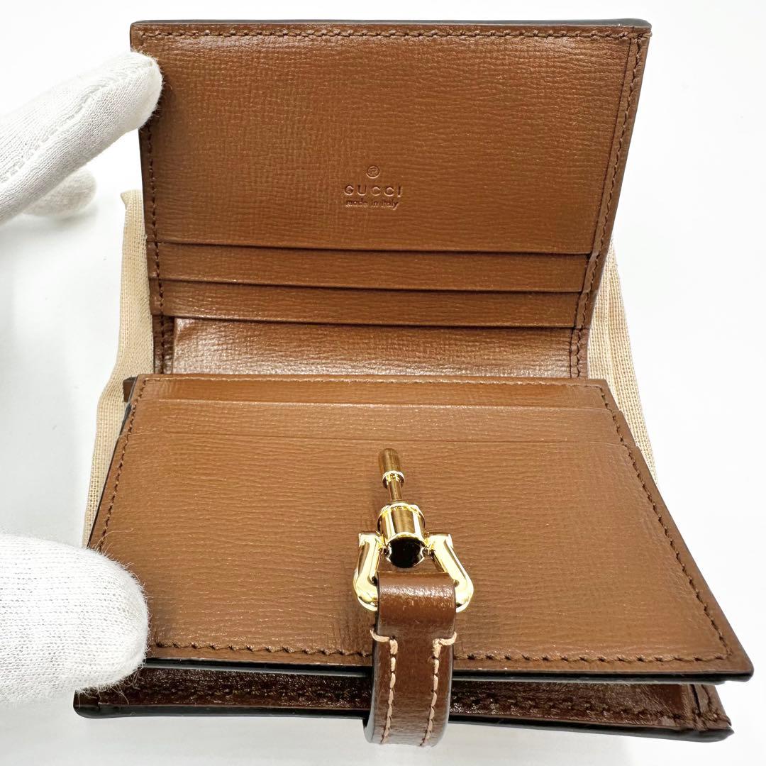 未使用 現行✨グッチ コンパクトウォレット 1961 ジャッキー シェリーライン