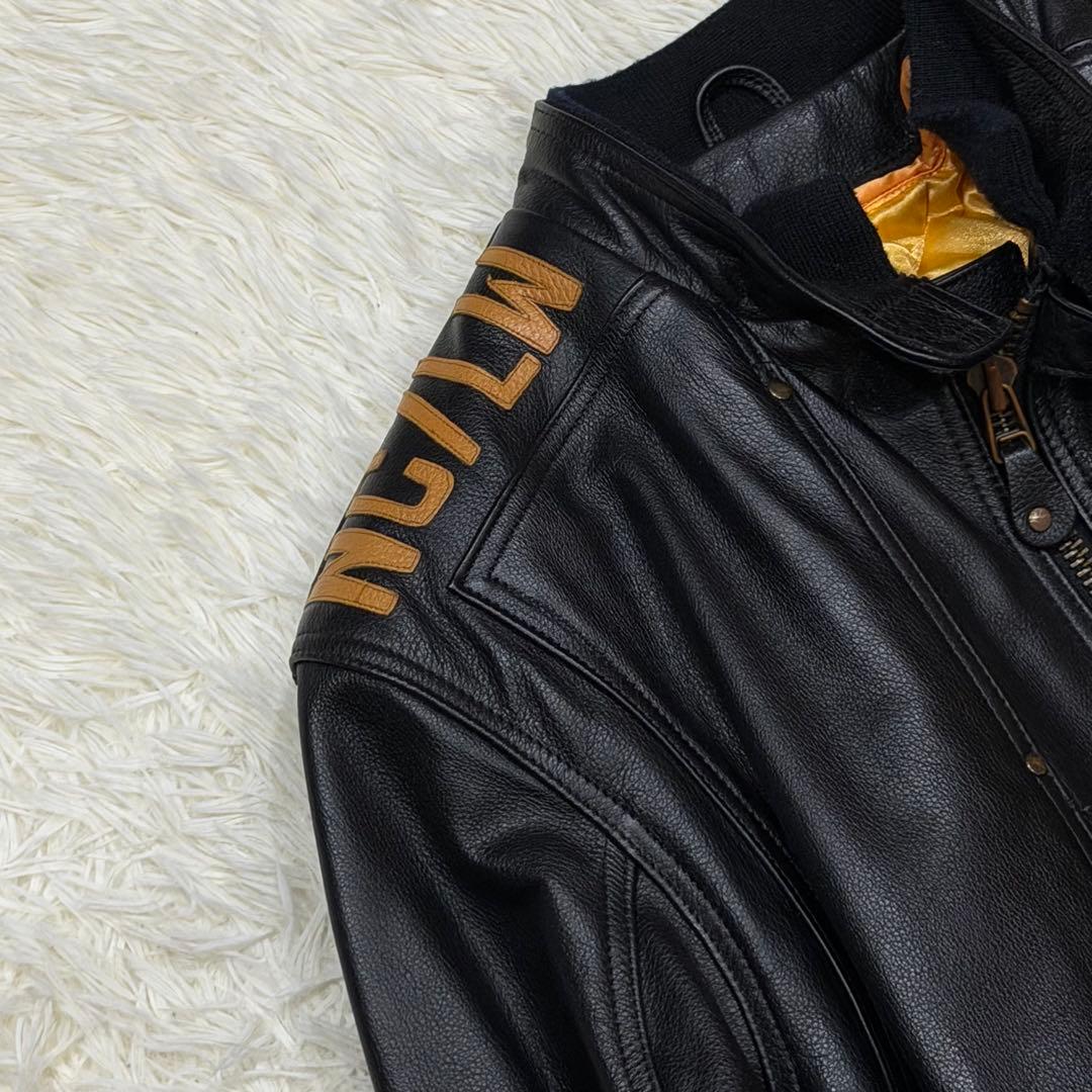 858　KADOYA NEW CONCEPTER ライダースジャケット　M　黒