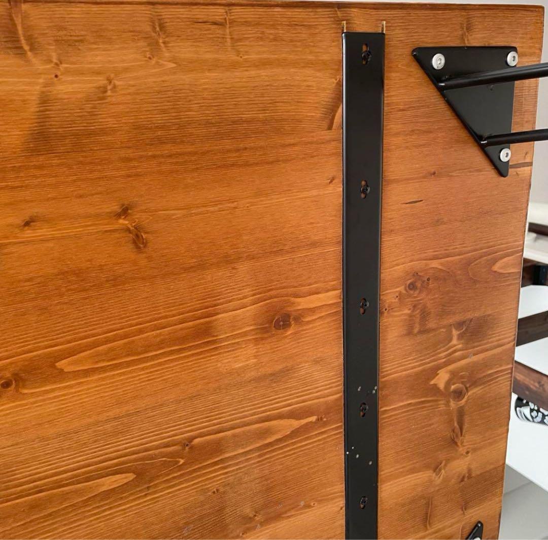 ダイニングテーブル　無垢材　天然木　ヴィンテージ　アイアン