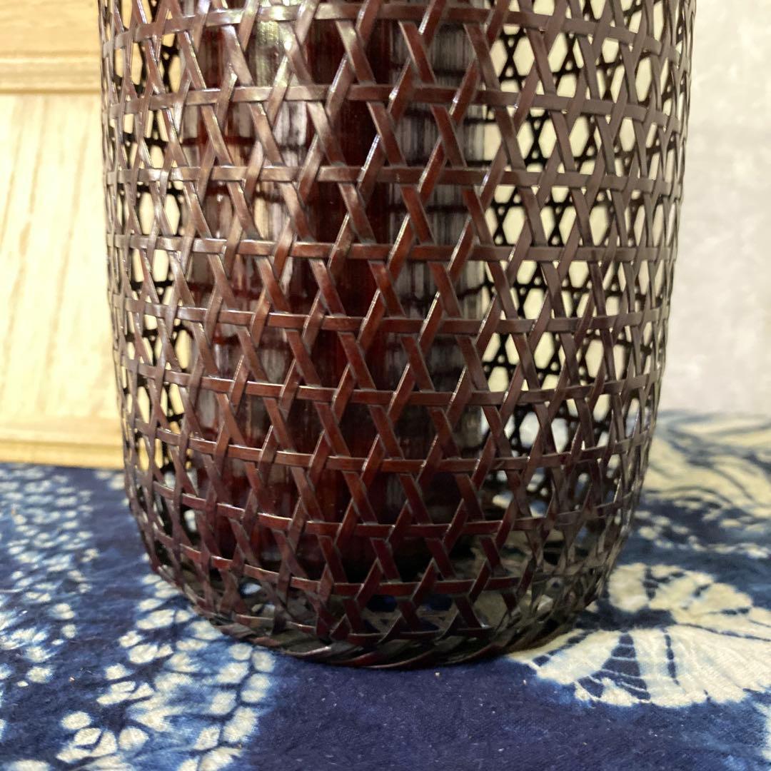 竹雲斎　筒形花籠