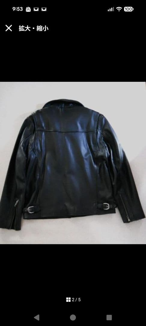 値下げ交渉可 aZitator レザー シングルジャケット