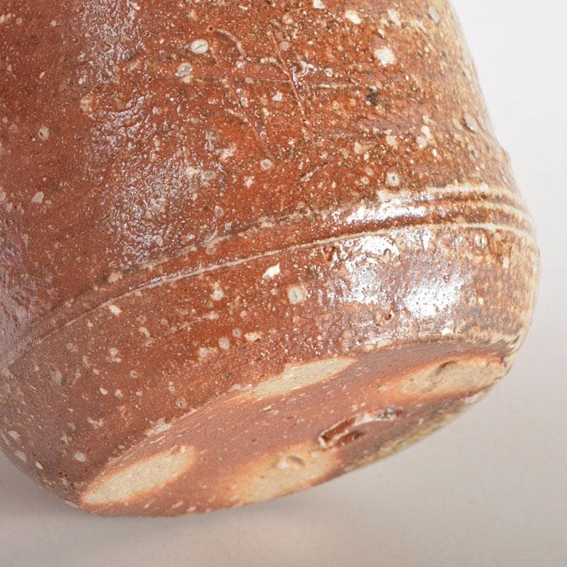 茶道具　信楽焼　高橋楽斎造　信楽茶入　仕覆付　共箱　V　6855