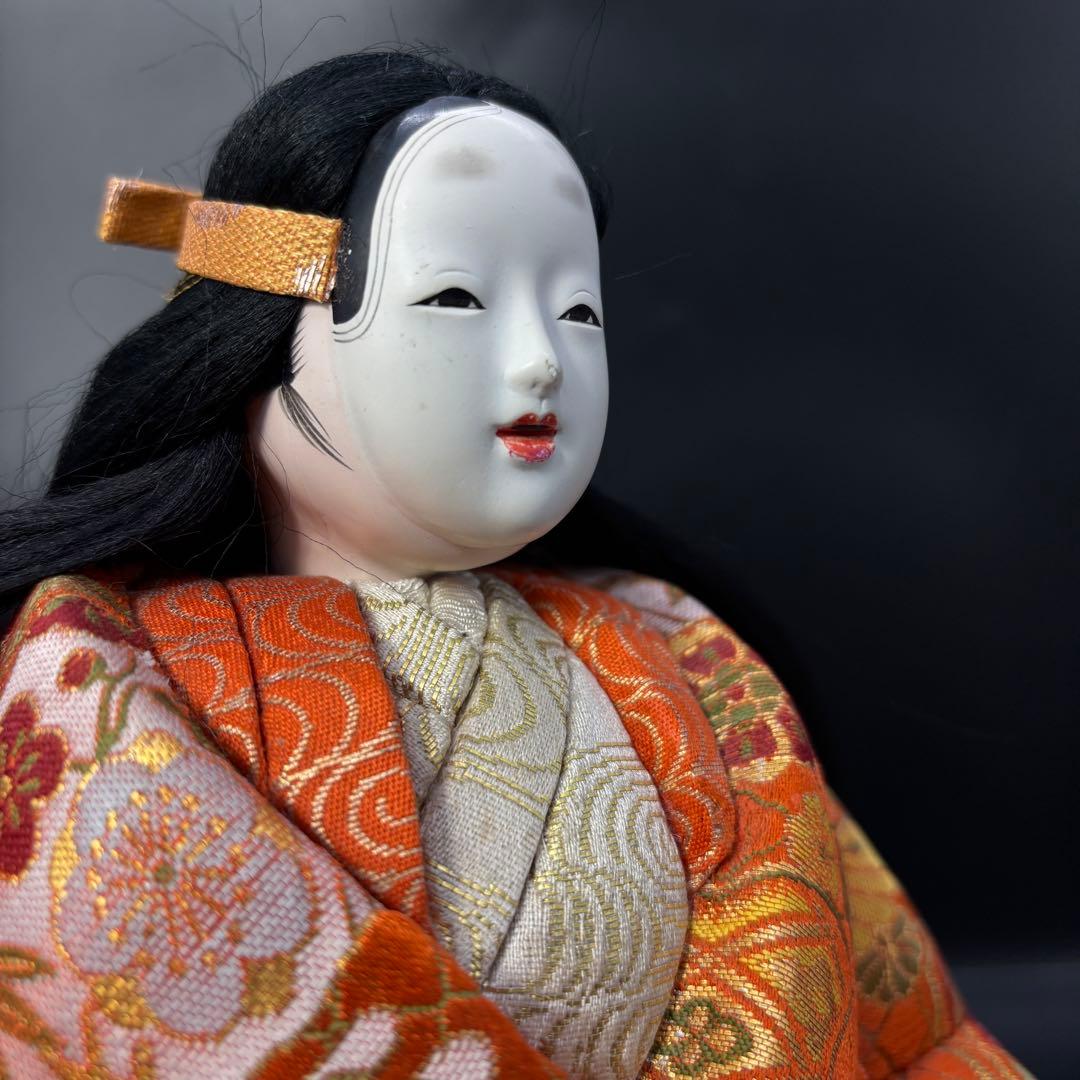 【伝統的】雅やかな日本能人形 ・置物・着物・美術工芸アートデコレーション