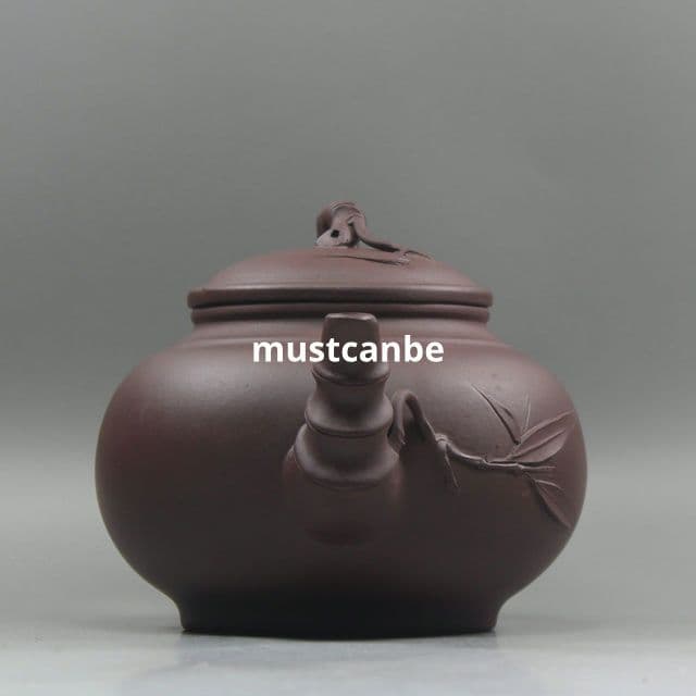 紫砂壷 報春笑櫻竹節壺 茶壺 茶道具 煎茶器 工芸品