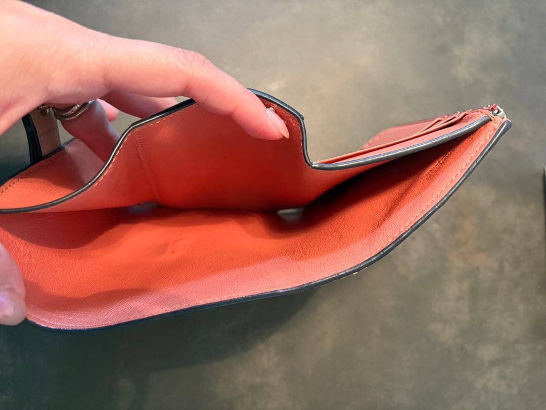 LOEWE ベージュ 三つ折り財布 保存袋・箱付き / ロエベ / 財布 /