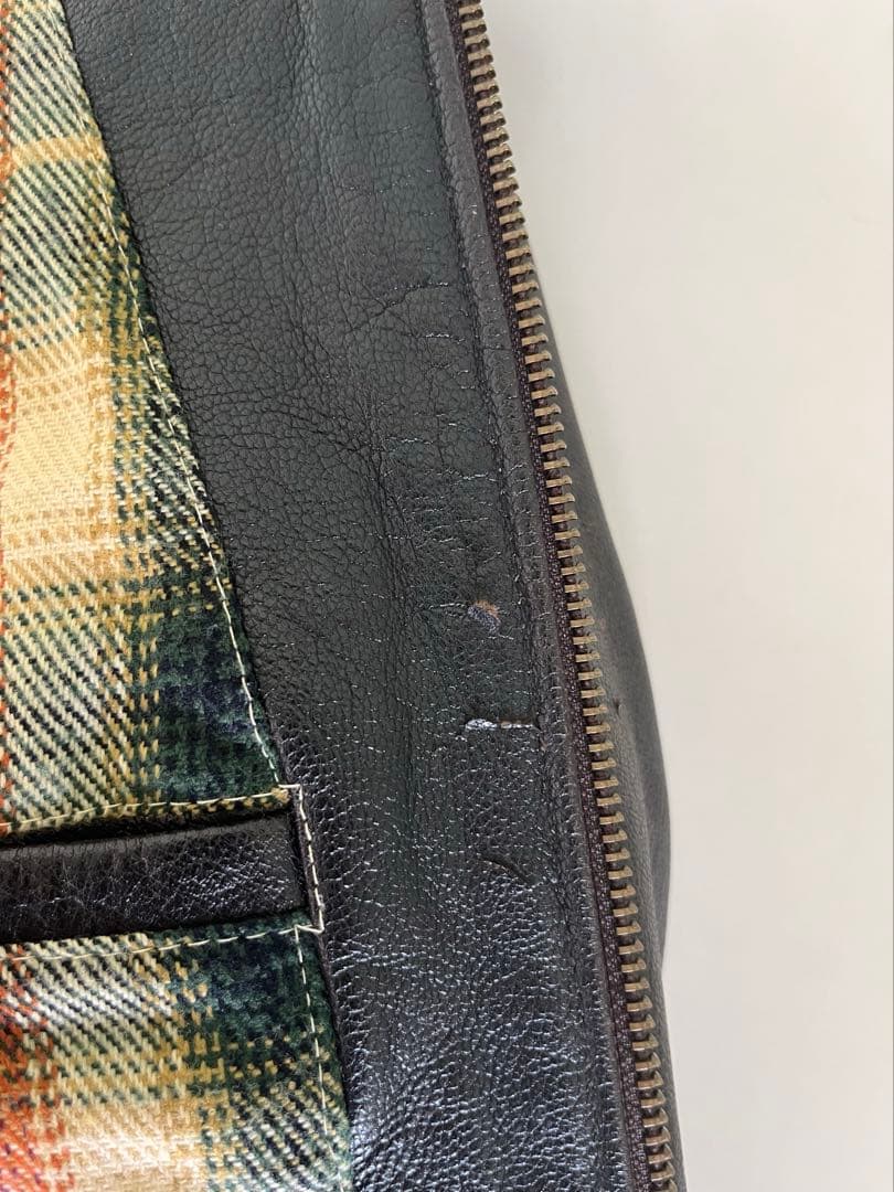 山羊革　Harley ハーレー　シングルライダース レザージャケット　M