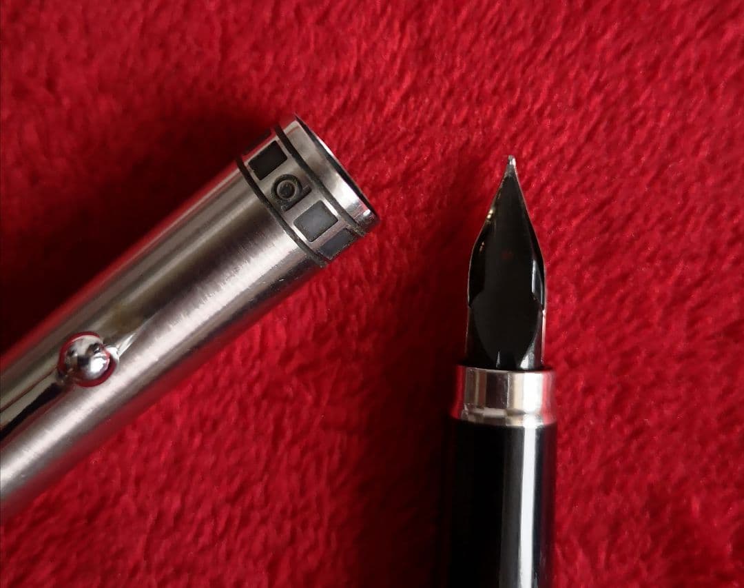 万年筆 PLATINUM 18KWG 中字 18金 ホワイトゴールド