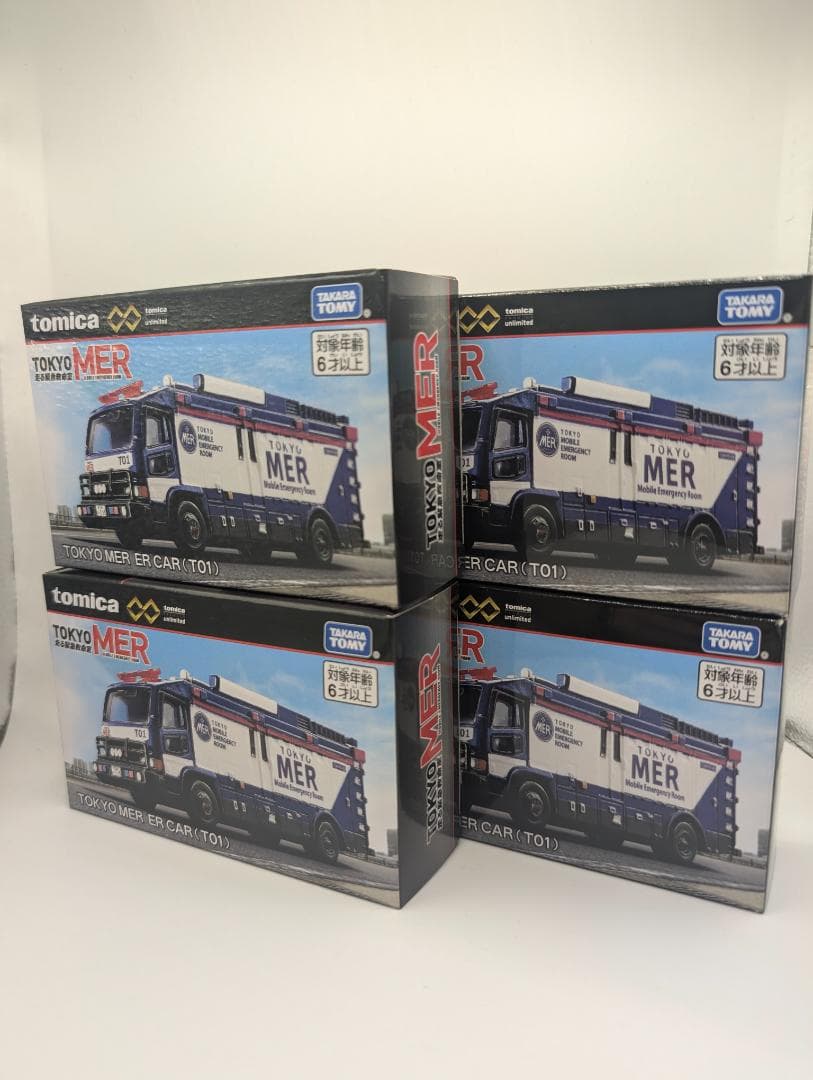 【新品】トミカ TOKYO MER ER CAR (T01) 4台