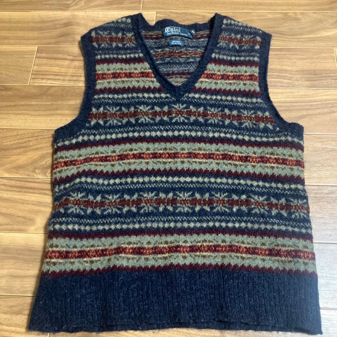 ラルフローレン　フェアアイル　ニットベスト