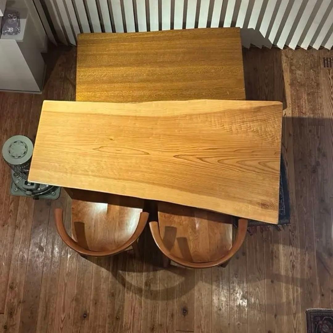 杉　一枚板　テーブル　ダイニングテーブル　脚付きません