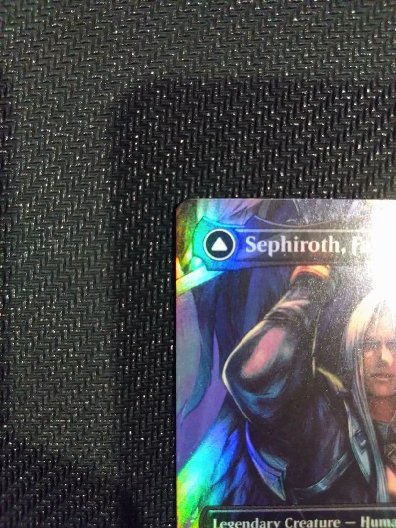 MTG　ボーダーレス　Foil　威名のソルジャー、セフィロス　英語版