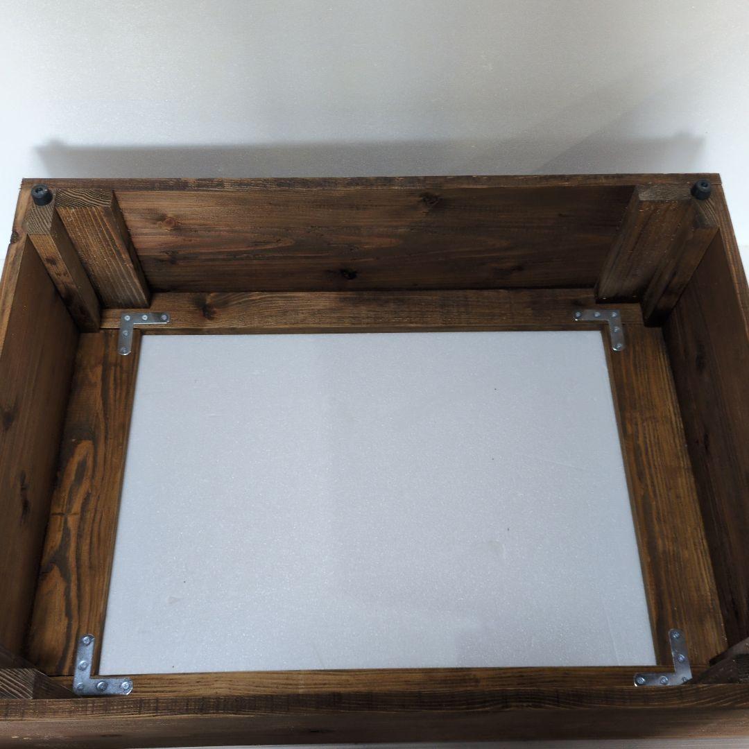 NV22 杉板カバーセット　オーバーフロー加工　木枠　ビオトープ　メダカ