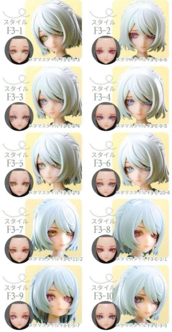 k*i様 メガミデバイス　ガレージキット　R.Z. ゆきな　印刷済みフェイス　F