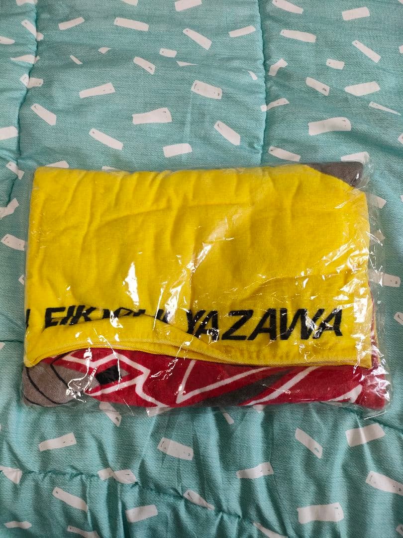 値下げ中　E.YAZAWA タオル イエロー ロゴ入り
