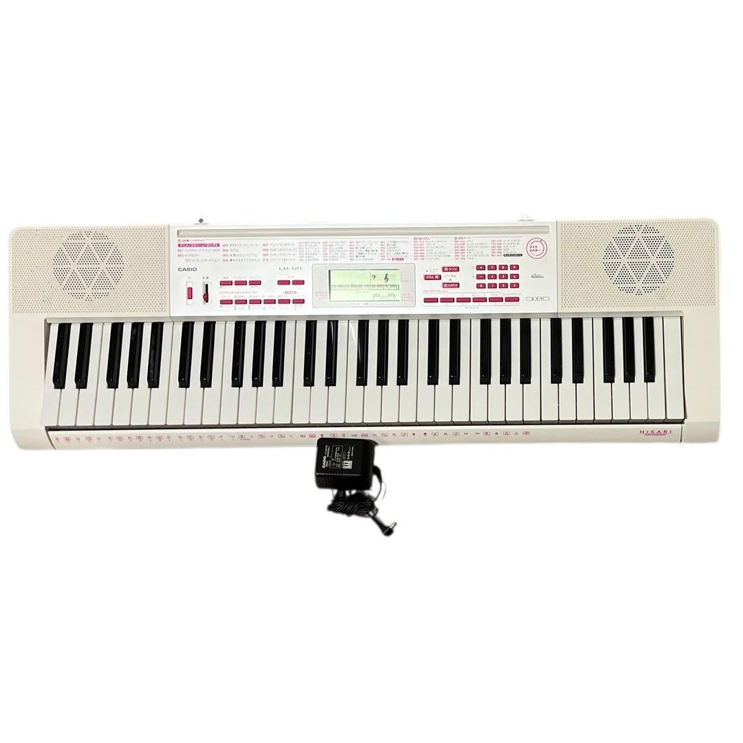 CASIO LK-121 光ナビゲーションキーボード 動作確認済 ACアダプタ付