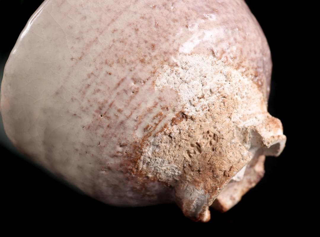 人間国宝 十代 三輪休雪 萩 茶碗 共布 共箱 茶道具