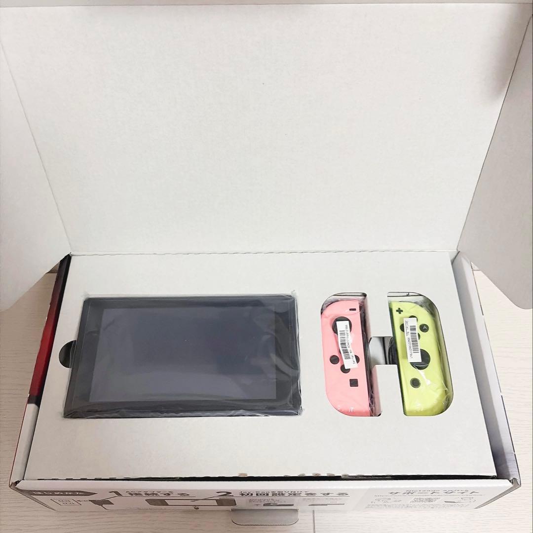 Nintendo Switch本体Joy-Conパステルピンク　パステルイエロー