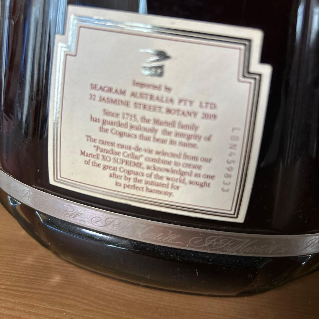 MARTELL XO SUPREME コニャック 1.0L 40%フランス