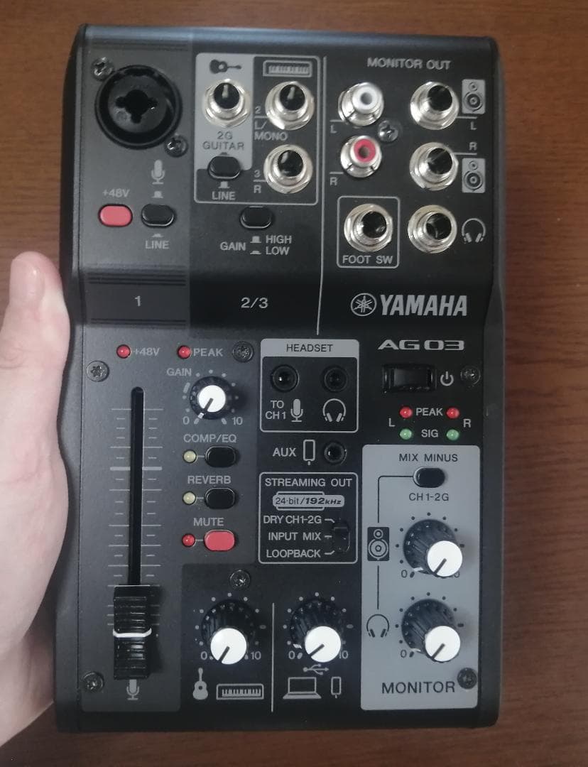 DJ機材 YAMAHA AG03MK2