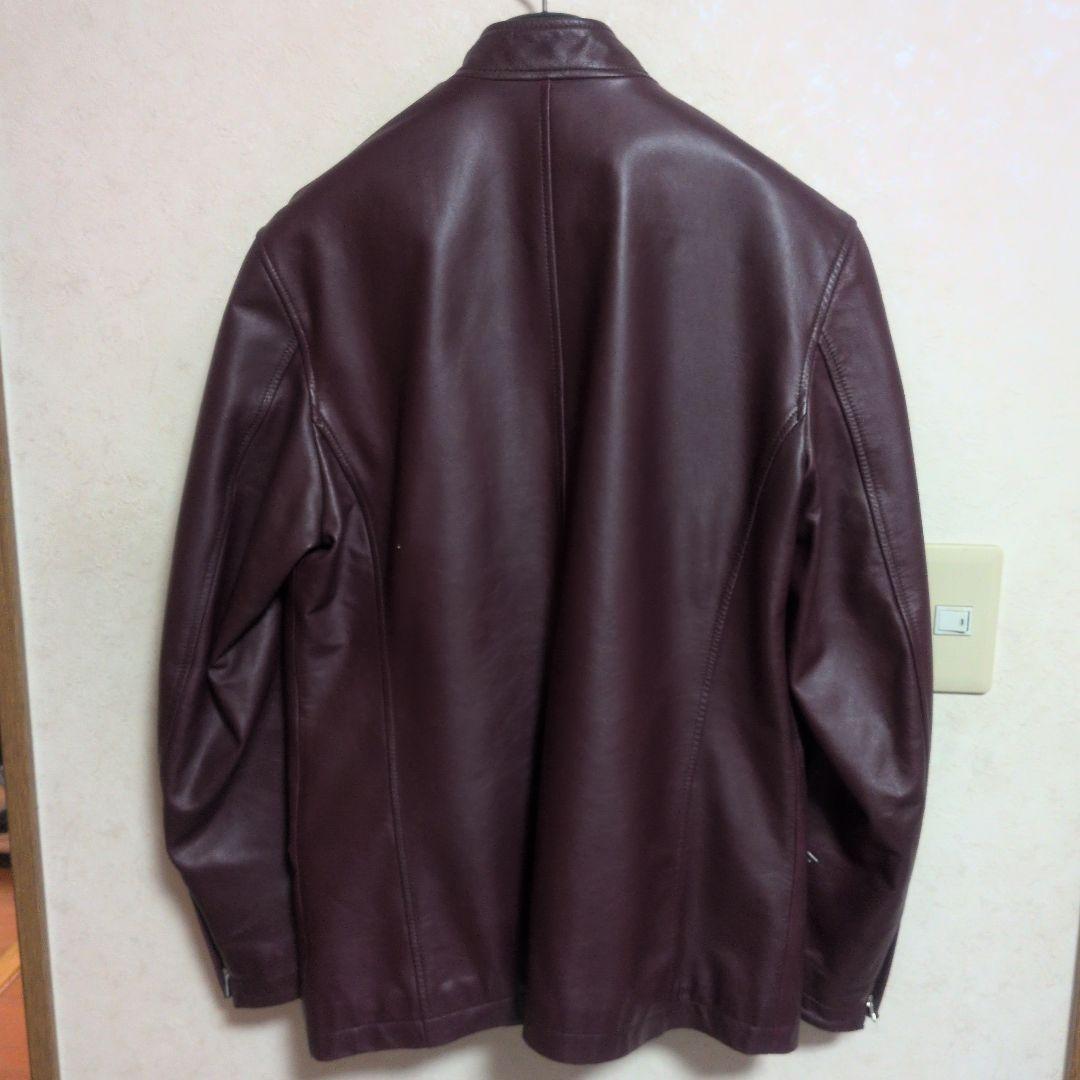 Paul Smith レザーライダースジャケット M　ボルドーレッド