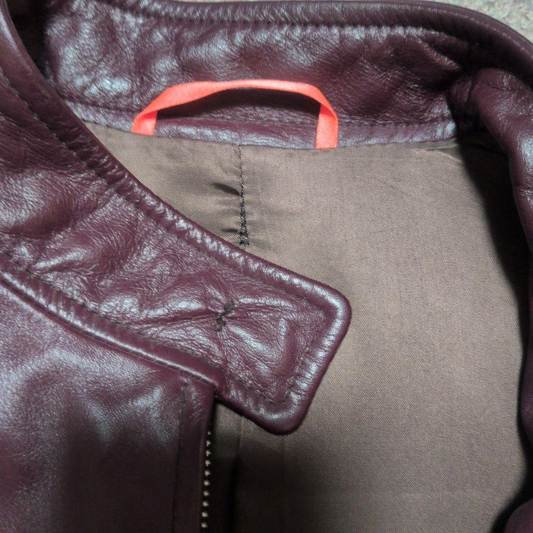 Paul Smith レザーライダースジャケット M　ボルドーレッド