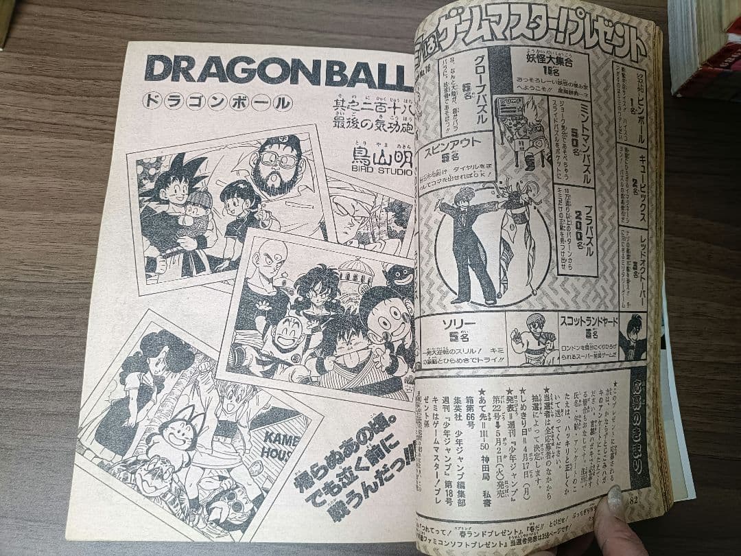 週刊少年ジャンプ 1989年 18号 ドラゴンボール 表紙