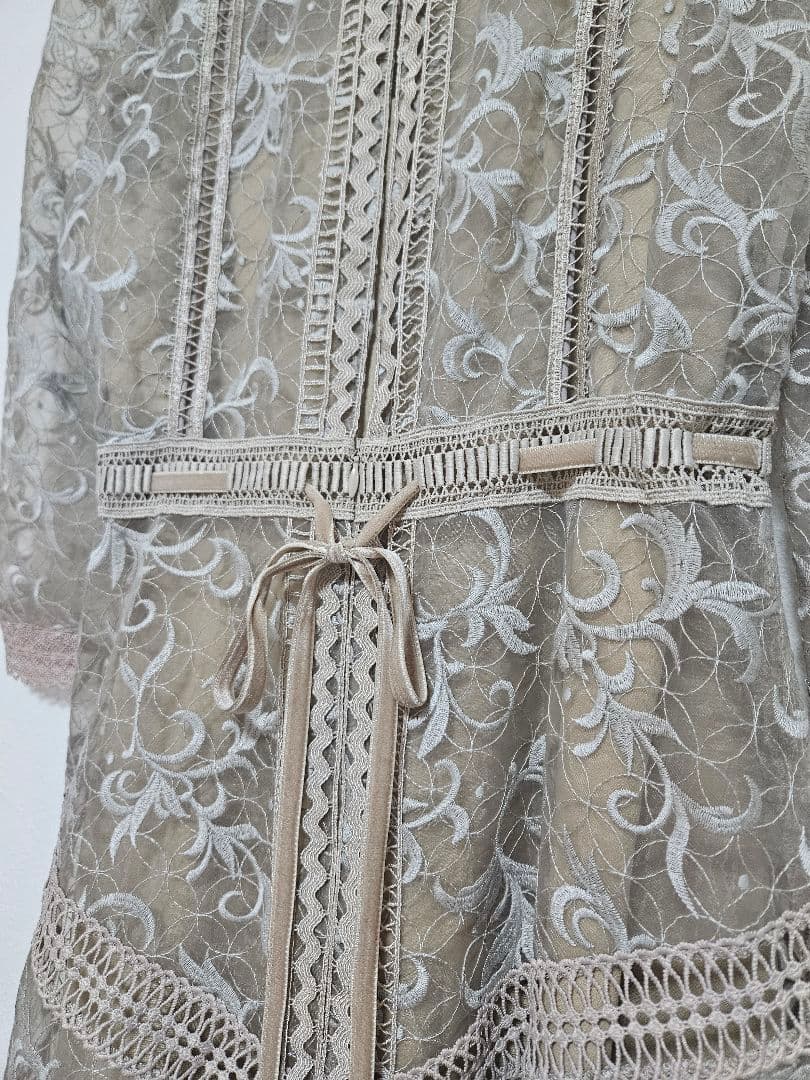 （今週までお値下げ）FRAY I.D オーガンジーレースワンピース