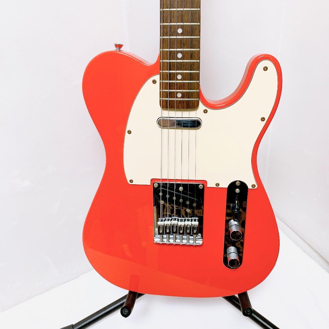 美品 Squier スクワイヤー Telecaster テレキャスター オレンジ