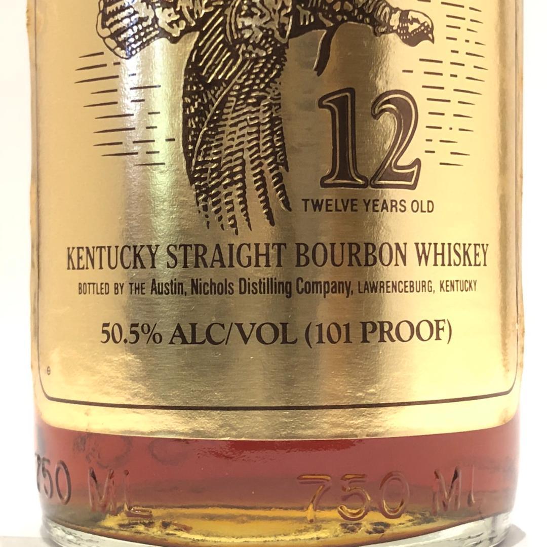 オールドボトル ワイルドターキー12年 ゴールドラベル バーボンウイスキー（R）