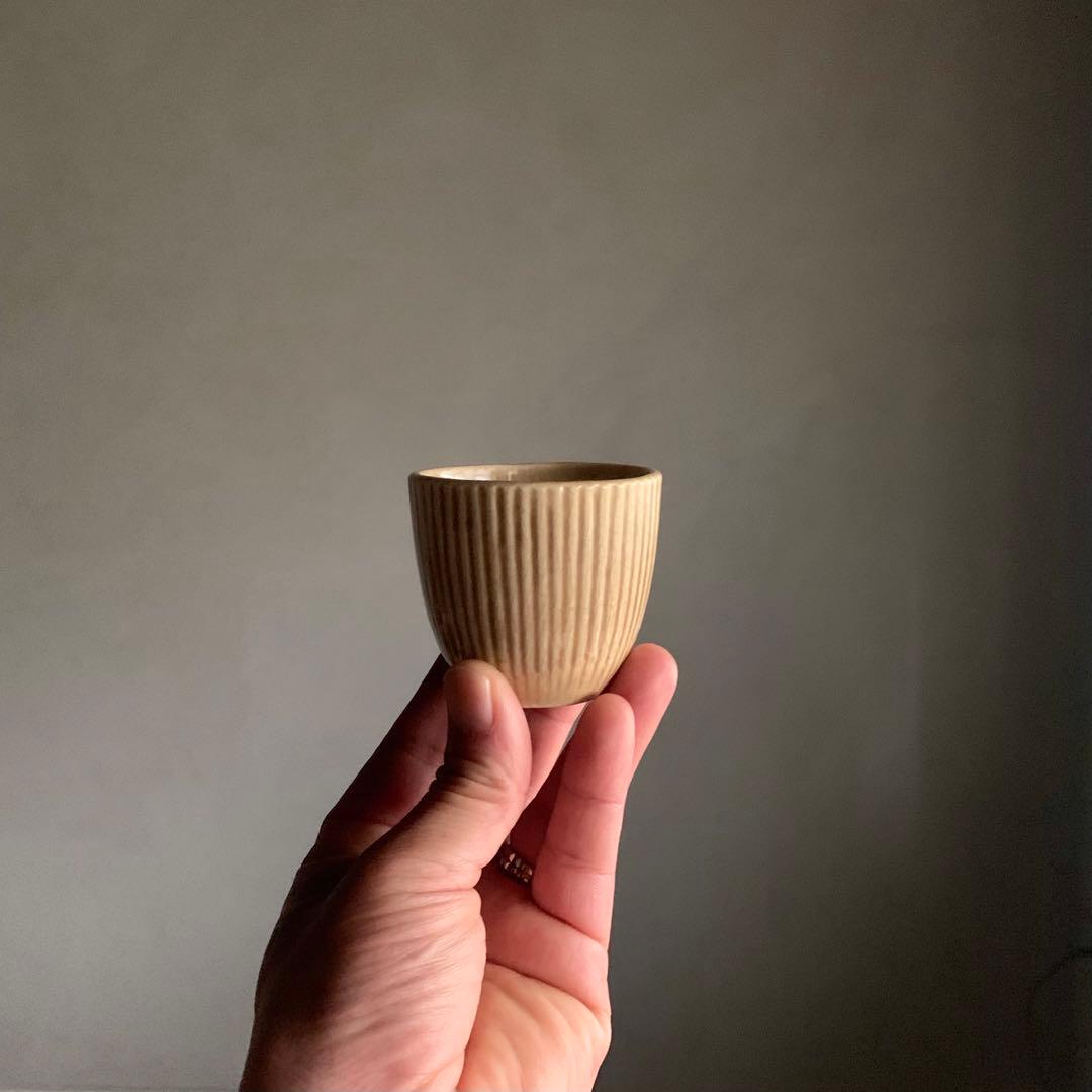 珉平？ 鎬手 筒盃 盃 ぐい呑み ちょこ 酒器 古美術 古道具 アンティーク