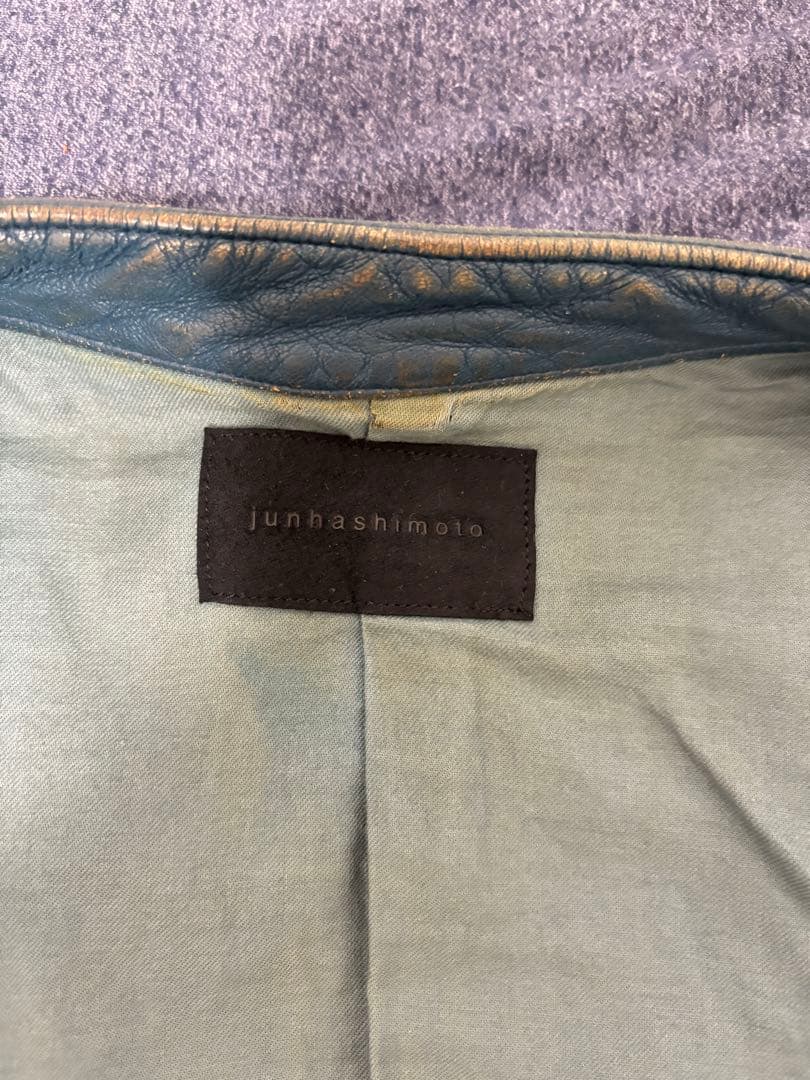 JUN HASHIMOTOターコイズシングルレザージャケット桜井さん